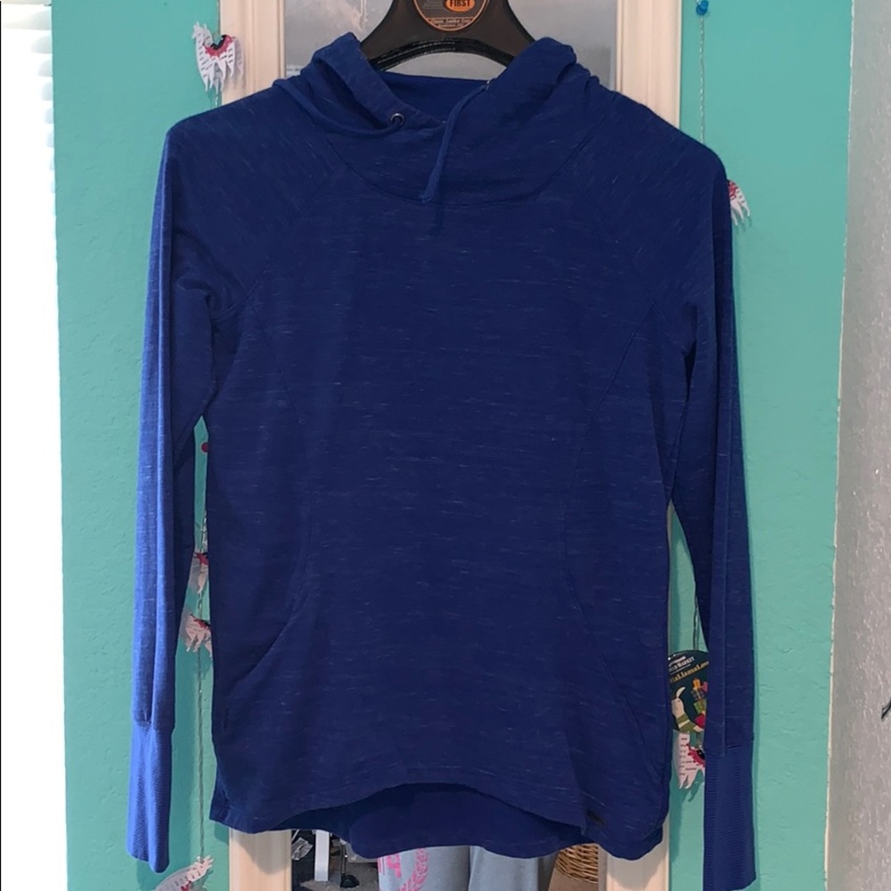 Blue hoodie